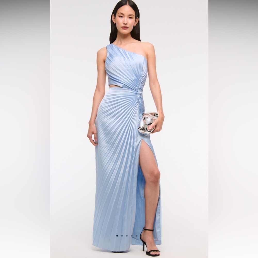 Abercrombie & Fitch Sky Blue One-Shoulder Gown
